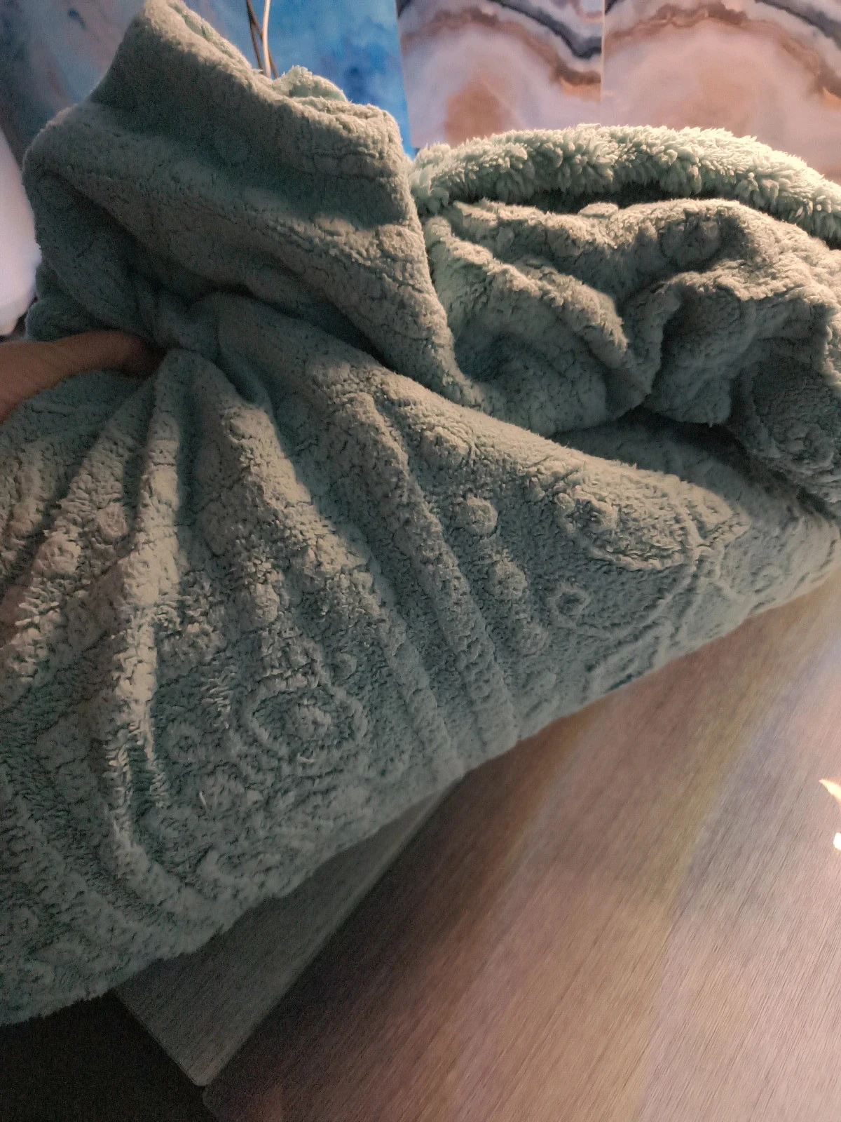 Funda nórdica de invierno azul – photo 2
